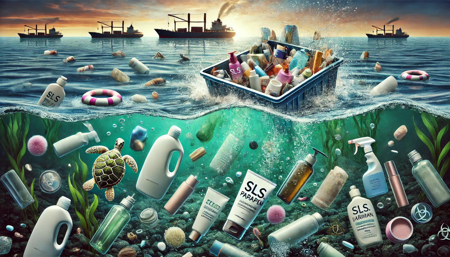 Cosmetic chemicals polluting water